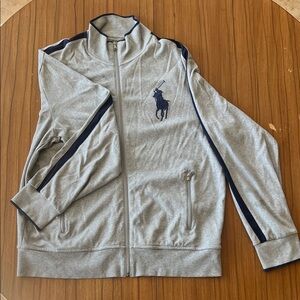 Polo by Ralph Lauren Light Gray Big Pony Track Jacket